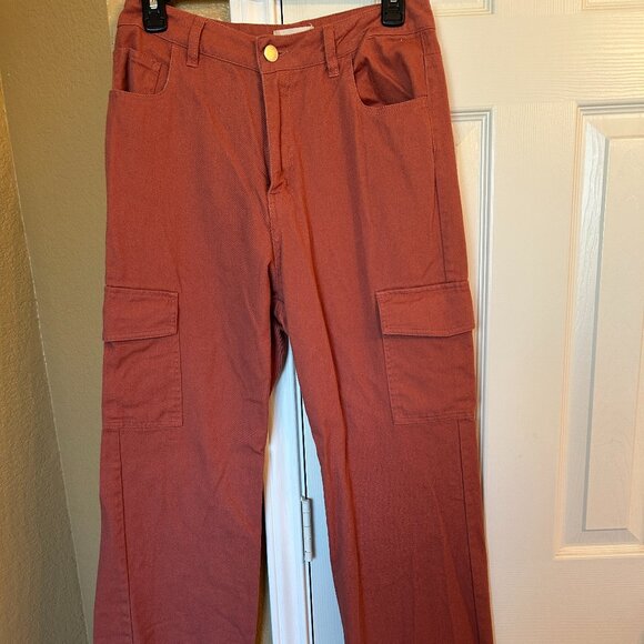 Altar'd States Women's Cargo Pants - Orange Rust Colored - Size Medium - Picture 1 of 11